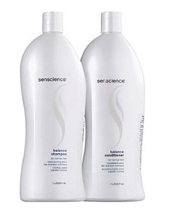 SENSCIENCE Balance Kit para Cabelos Normais ou Mistos Shampoo + Condicionador 1l