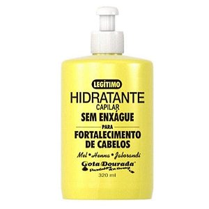 GOTA DOURADA Fortalecimento Tradicional Creme para Pentear 320ml