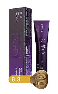 K.PRO Caviar Color Coloração Permanente 8.3 Loiro Claro Dourado 60g