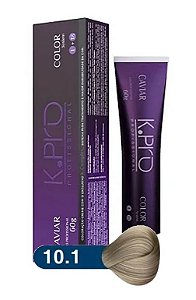 K.PRO Caviar Color Coloração Permanente 10.1 Louro Claríssimo Acinzentado 60g