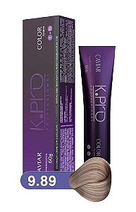 K.PRO Caviar Color Coloração Permanente 9.89 Loiro Muito Claro Bege 60g