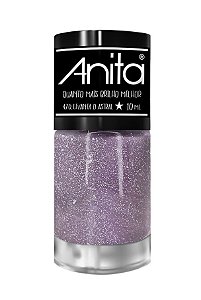 ANITA Esmalte Quanto Mais Brilho Melhor Glitter Levanta o Astral 10ml