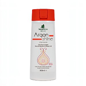 BARROMINAS Shampoo Argan Shine 300ml - Cabelos Danificados e Quimicamente Tratados