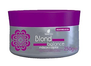 BARROMINAS Blond Balance Desamarelador para Cabelos Loiros, Grisalhos ou com Luzes Máscara 250g