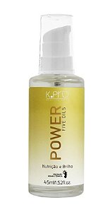 K.PRO Óleo Power Five Oils 45ml Protege, finaliza e controla frizz em todos os tipos de cabelos.