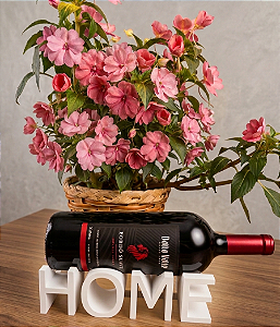 🍷 Porta-vinhos decorativo HOME.