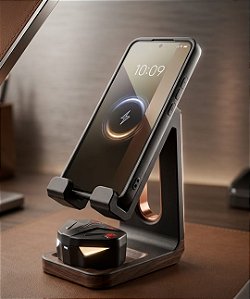 Suporte de Mesa All-in-One para Smartphone (celular) e fone TWS