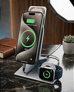 Suporte para celular e smartwatch