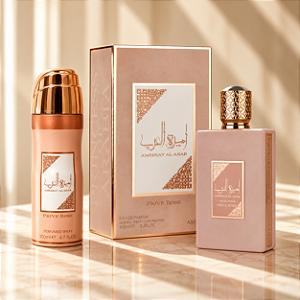 KIT LATTAFA PERFUME AMEERAT AL ARAB PRIVE ROSE + BODY SPRAY AMEERAT AL ARAB PRIVE ROSE