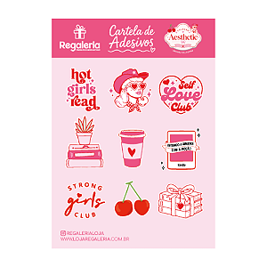 Cartela de Adesivos Aethetic
