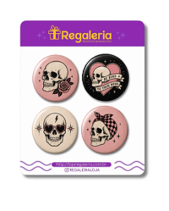 Cartela de Bottons Skulls