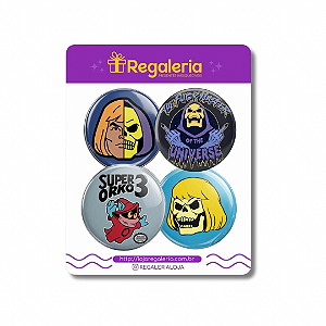 Cartela de Bottons He-Man