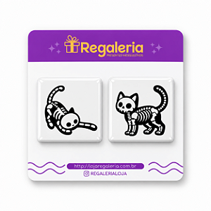 Kit de Imã Quadrado Cats