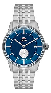 Relógio Orient Special Caliber Small Seconds Yn6ss030 D1sx Prateado Azul-marinho