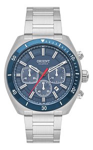 Relogio Orient Solartech Mbssc285 D1sx Prateado Azul