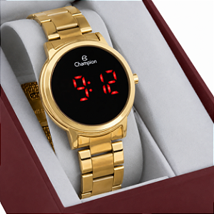 Relógio Feminino Champion LED Digital Dourado CH40115H