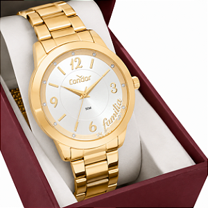 Relógio Feminino Condor Analógico Dourado Família COPC21JFJK4D
