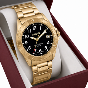 Relógio Masculino Orient Analógico Dourado MGSS1312-P2KX