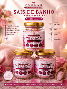 🌹 Sais de Banho Efervescentes Rosas