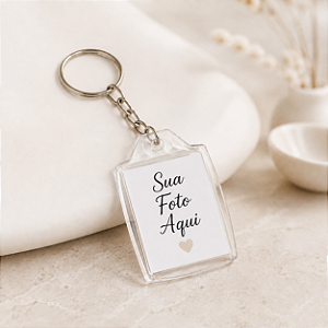 Chaveiro Personalizado Fenari em Acrílico com Sua Foto 3 × 4 cm – 1 Unidade - Fenari