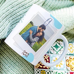 Caneca Personalizada com Foto “Sou Feliz no Amor e a Culpa é Sua” | Porcelana 325 ml | 1 Unidade – Fenari