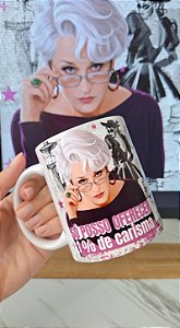 Caneca Divertida “Só Posso Oferecer 1% de Carisma” | Porcelana 325 ml | 1 Unidade – Fenari