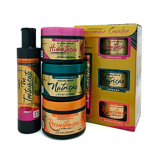 Kit Cronograma Capilar com 4 itens - Kinature Cosméticos