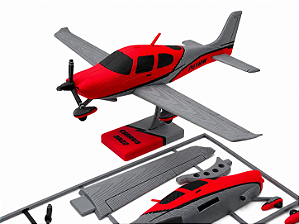 Kit de Montagem Miniatura de Avião Cirrus SR22