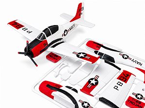 Kit de Montagem Miniatura de Avião T-28 Trojan