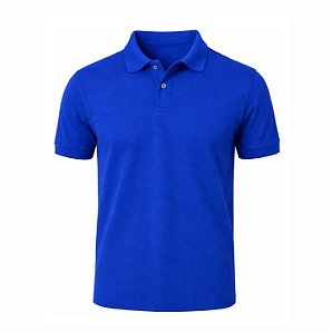 CAMISETA POLO PIQUET POLIVISCOSE AZUL ROYAL