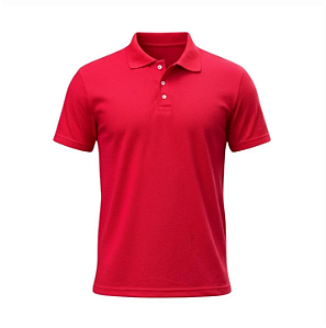 CAMISETA POLO PIQUET POLIVISCOSE VERMELHA