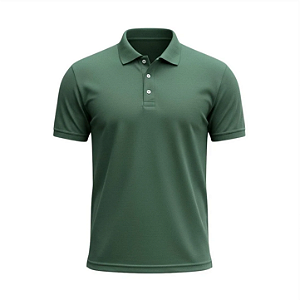 CAMISETA POLO PIQUET POLIVISCOSE VERDE