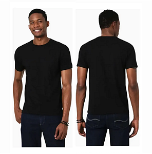 CAMISETA BASICA POLIVISCOSE ANTIPLING PRETA