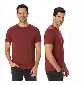 CAMISETA BASICA POLIVISCOSE ANTIPLING BORDO
