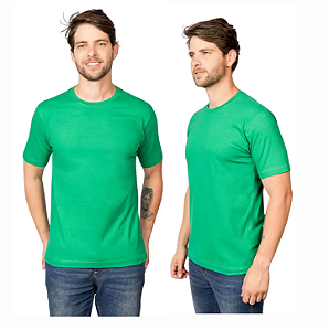 CAMISETA BASICA POLIVISCOSE ANTIPLING VERDE BANDEIRA