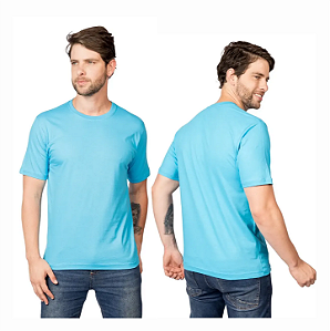 CAMISETA BASICA POLIVISCOSE ANTIPLING AZUL TURQUEZA