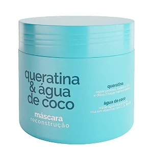 Máscara queratina & água de coco 500g Eaê