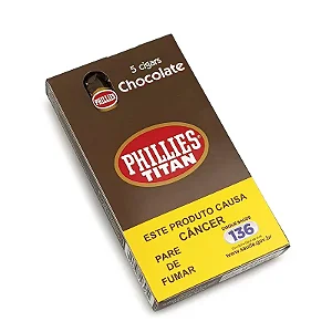 Charuto Phillies Titan Chocolate 5 Unidades