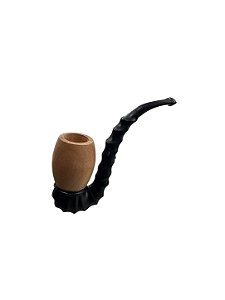 Cachimbo Caboclo Madeira com Bocal Preto