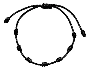 Pulseira 7 Nós Preta