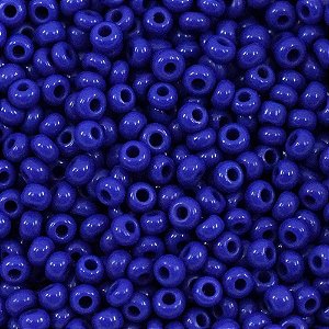 Miçanga Azul Escuro Leitoso Pacote 500g