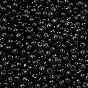 Miçanga Preta Leitosa 500g