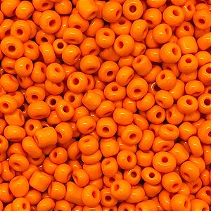 Miçanga Laranja Leitosa Pacote 500g
