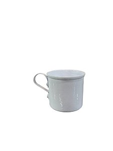 Caneca de ágata branca 5cm