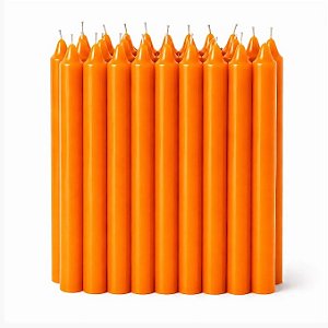 Vela Palito Laranja 15 Unidades