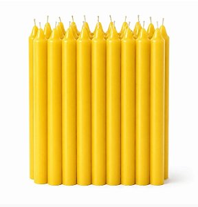 Vela Palito Amarela 30 Unidades
