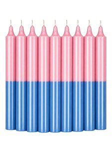 Vela Palito Rosa e Azul 30 Unidades