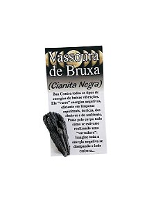 Cartela Pedra Cianita Negra Vassoura de Bruxa