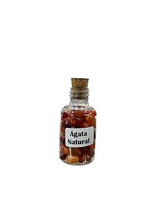 Garrafinha Pedra Ágata Natural