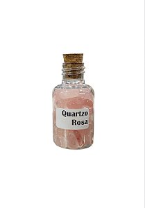 Garrafinha Pedra Quartzo Rosa